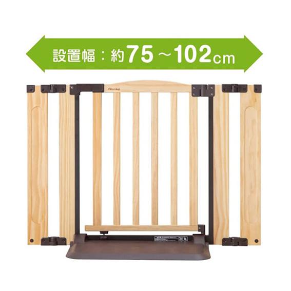 おくだけドアーズ woody-2 ナチュラル Sサイズ(幅75-102cm) 日本育児 
