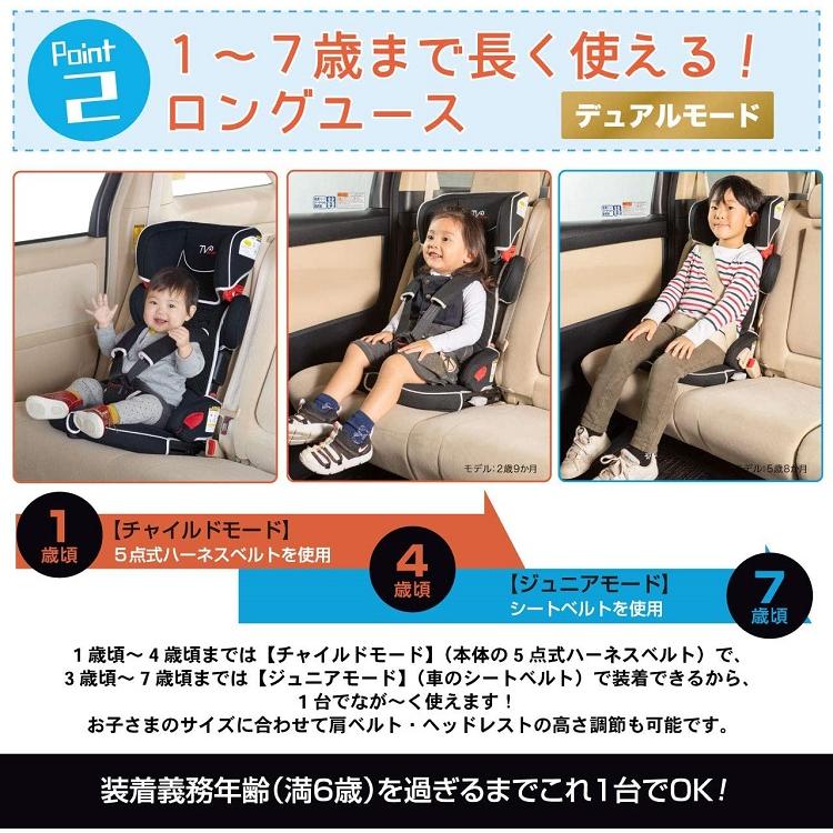 トラベルベストEC Fix グレーデニム 日本育児【6100070001】収納袋付き ISOFIX装着&3点式シートベルト装着対応 軽量 コンパクト|akachandepart|04