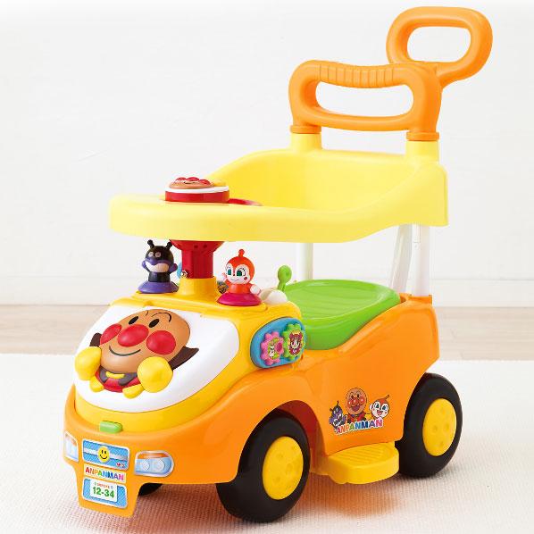 アンパンマン よくばりビジーカー 押し棒+ガード付き 【314801】乗用