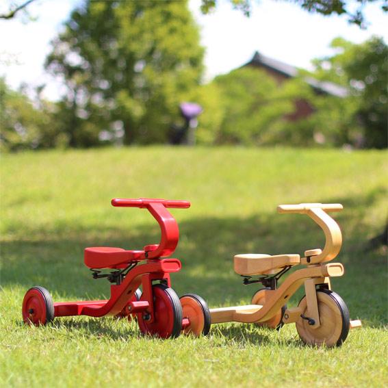 ヤトミ 【B品】ヤトミ 箱破れあり 木製三輪車 4色【プレゼント