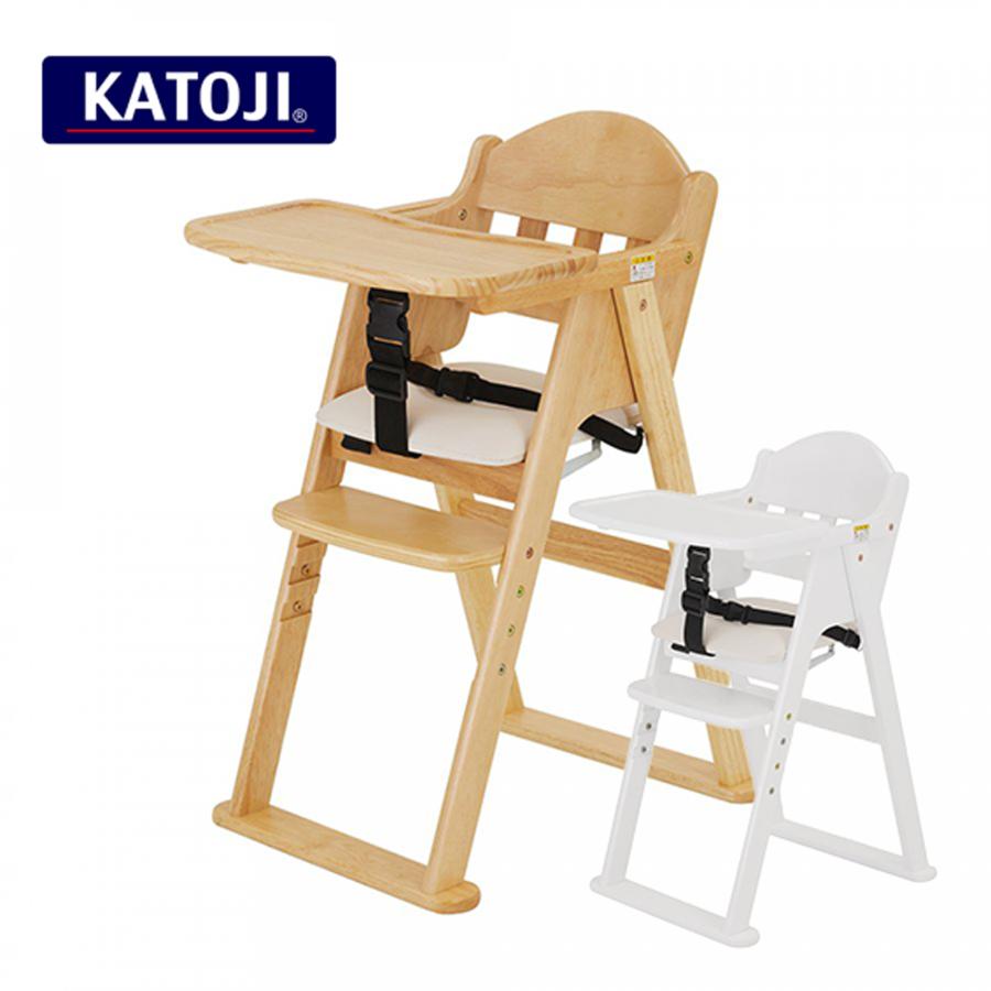 美品　KATOJI カトージ　木製ハイチェア　折り畳みチェア ベビーチェア 楽天市場】ベビーチェア 木製ハイチェア Easy-sit 簡単乗せ