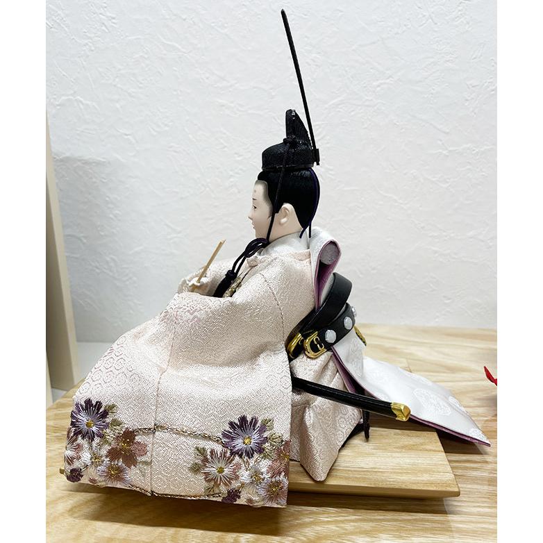 平安関光作 雛人形 白鳳刺繍 親王飾り【G24120】お雛様 平飾り