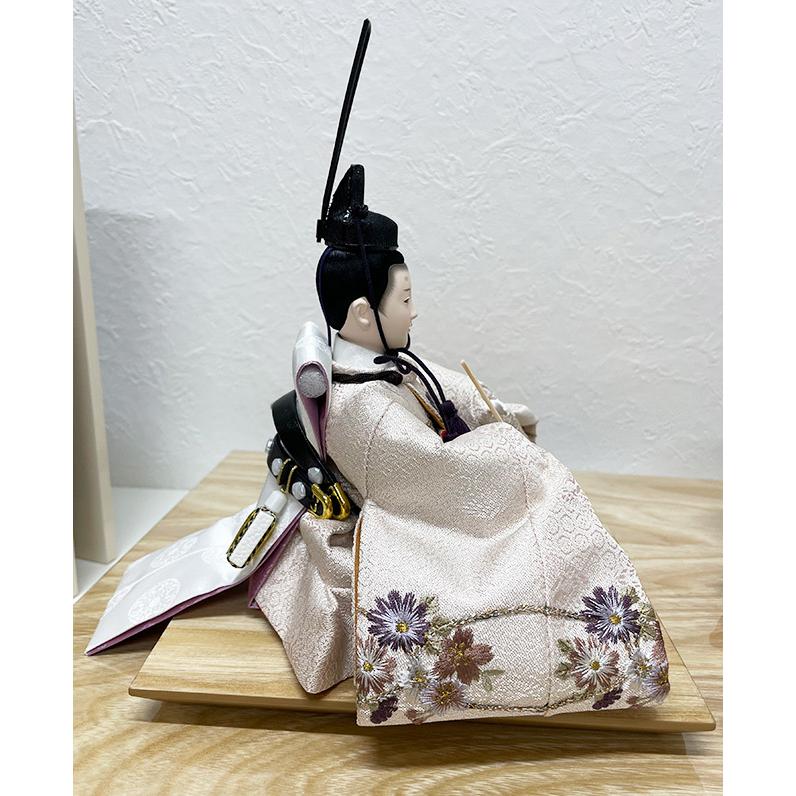平安関光作 雛人形 白鳳刺繍 親王飾り【G24120】お雛様 平飾り