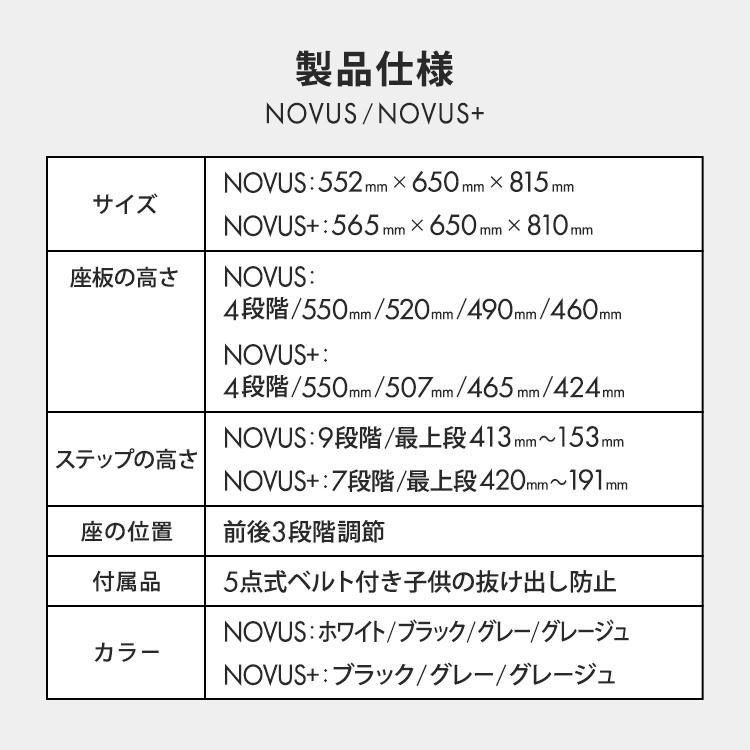 ヤトミ NOVUS ベビーチェア ハイチェア キッズ ベビー キッズチェア
