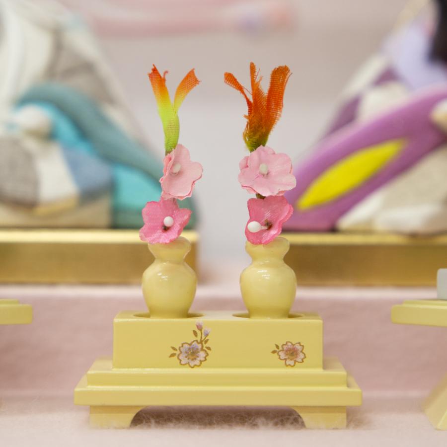 鞠と桜 木目込親王飾り ケース飾り コンパクト 簡単 手軽 おしゃれ