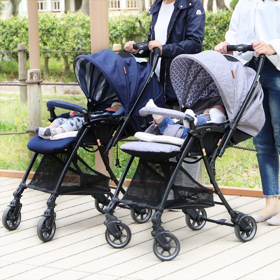 ヤトミ ベビーカー A型 片手でたためる 軽量 新生児 両対面 カル 