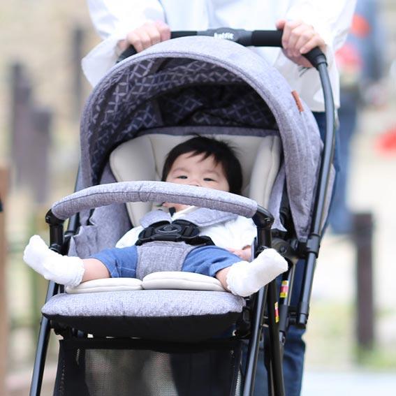 【値下げ】カルフィットグラン　ベビーカー　軽量 ヤトミ ベビーカー A型 片手でたためる 軽量 新生児 両対面 カル