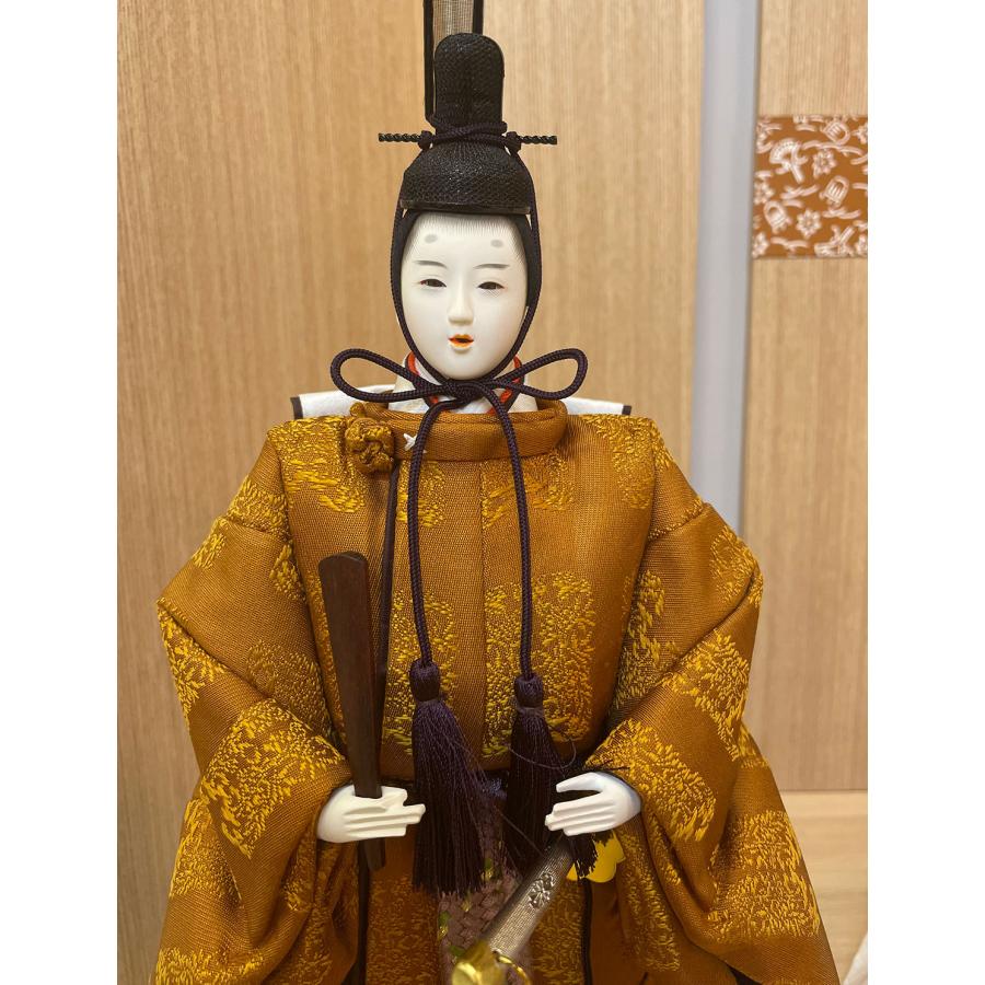 雛人形 蓬左佳峰作 京十番 立雛 黄呂染【爆買】 : 赤ちゃんデパート