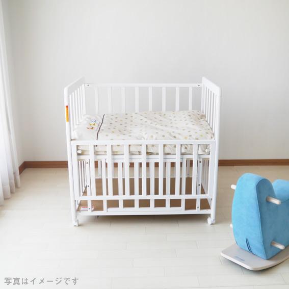 【美品】ヤトミ　ミニベビーベッド　ホワイト　寝具セット ヤトミ ミニベビーベッド 布団セット ミミMM501 ミニ布団セット