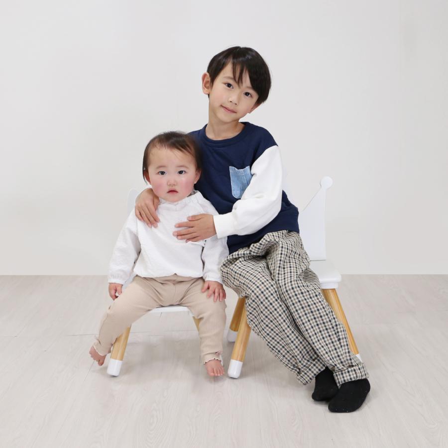 ヤトミ おしゃれ 椅子 ローチェア シルエット キッズチェア S 木製
