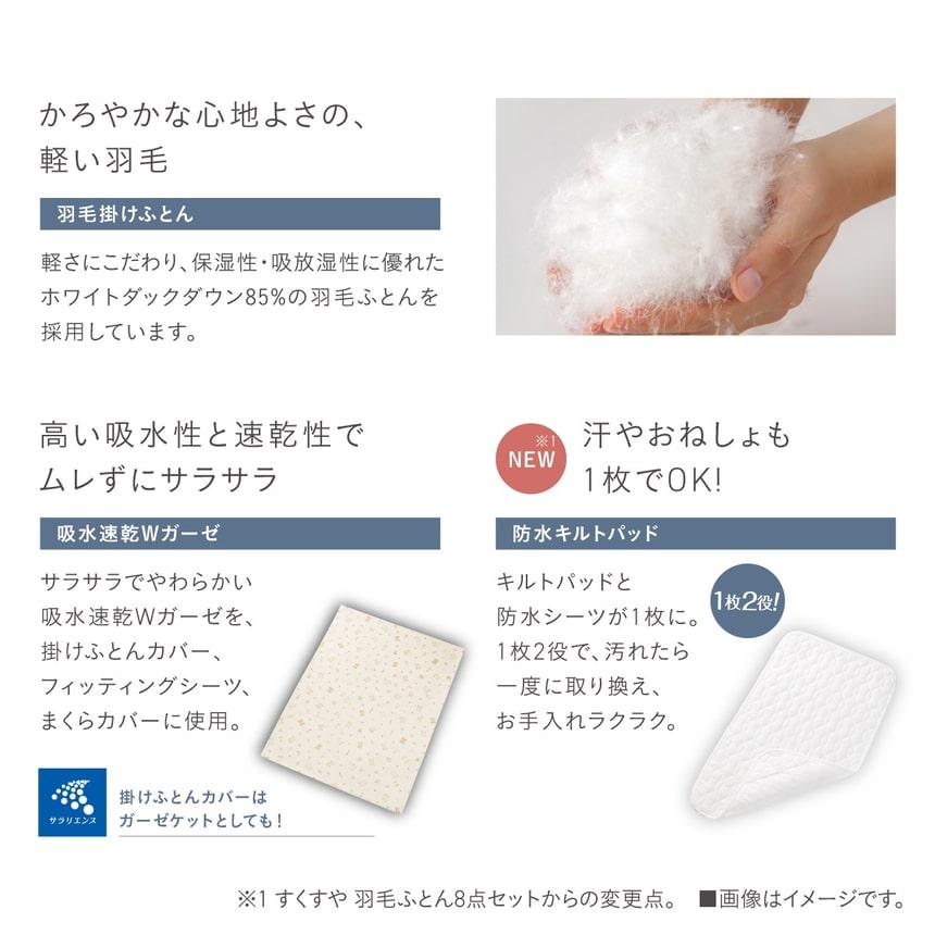 Combi（コンビ） すくすや ベビー羽毛ふとん7点セット レギュラー