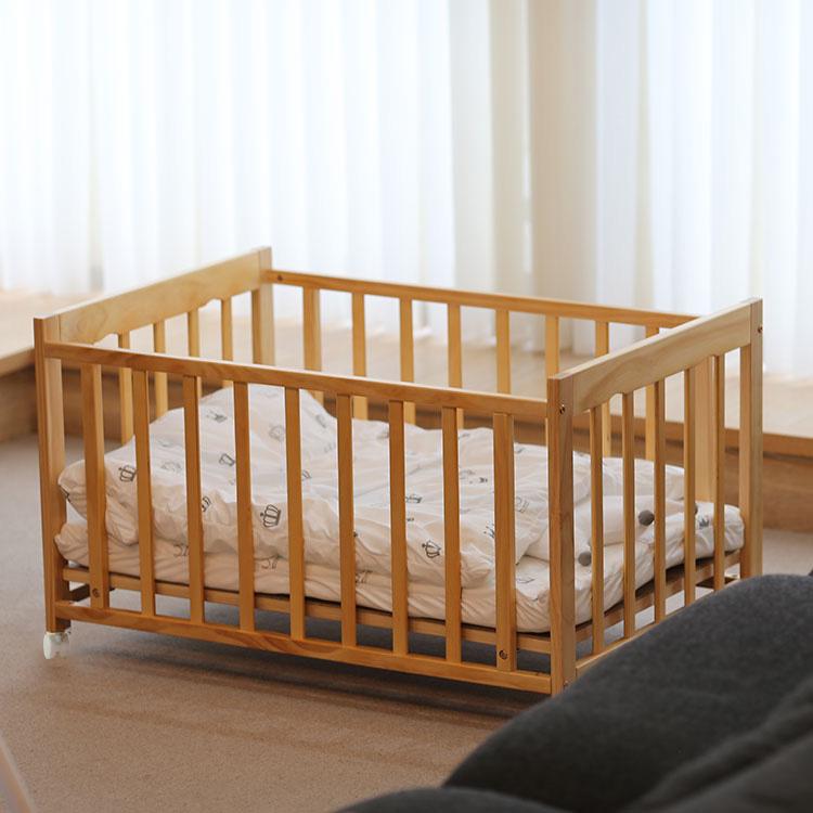 ヤトミ　ベビーベッド　リビングベッド ヤトミ】リビングベッド 2in1 BABY crib - メルカリ