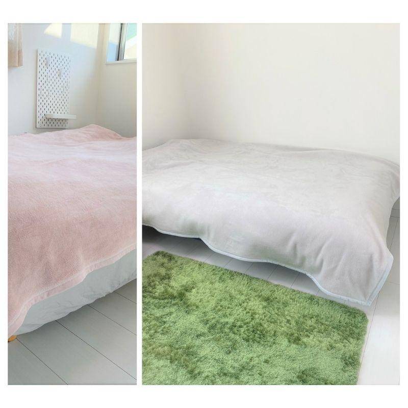 シングル毛布 日本製 140×200cm 無地 綿毛布 ブランケット シングル 綿