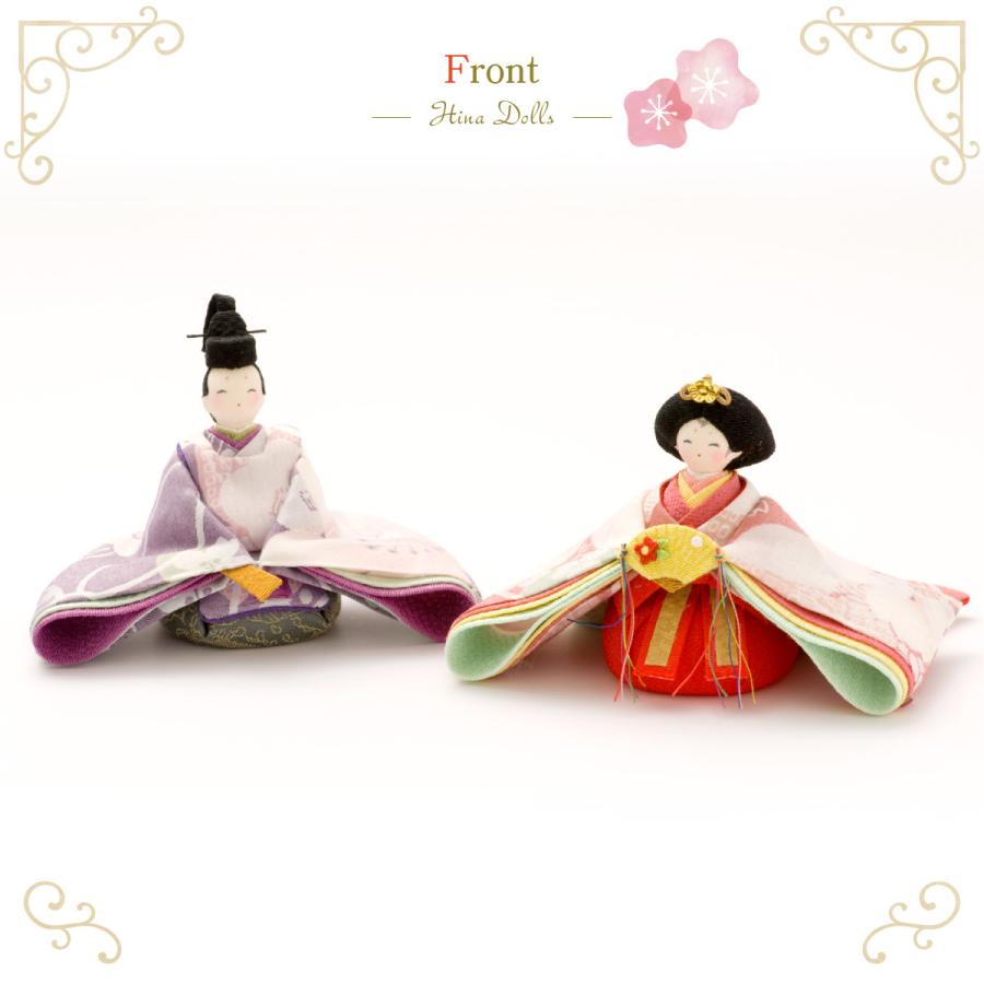 リュウコドウ 雛人形 ひな人形 コンパクト ちりめん おしゃれ お雛様