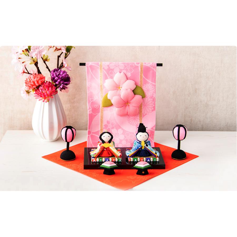 極美品★龍虎堂雛人形　ちりめん細工雛人形リュウコドウ花玉段雛壇飾り 花玉雛飾り」 ちりめん 雛人形 お雛様 ひな祭り 「龍虎堂/リュウコドウ