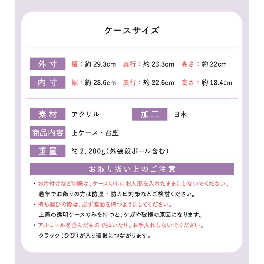新発売!! 雛人形 ひな人形 コンパクト おしゃれ お雛様 雛 ちりめん 段飾り 平台 ケース飾り 当店オリジナル 人気 かわいい_15