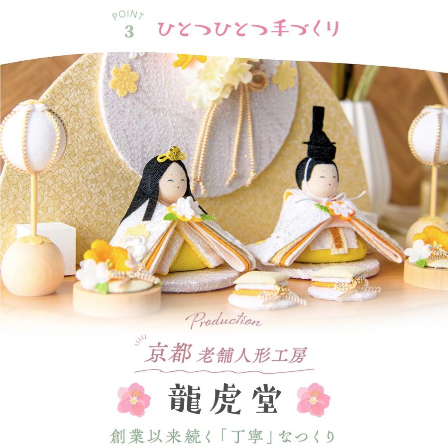 リュウコドウ 新作!! 雛人形 コンパクト モダン おしゃれ かわいい