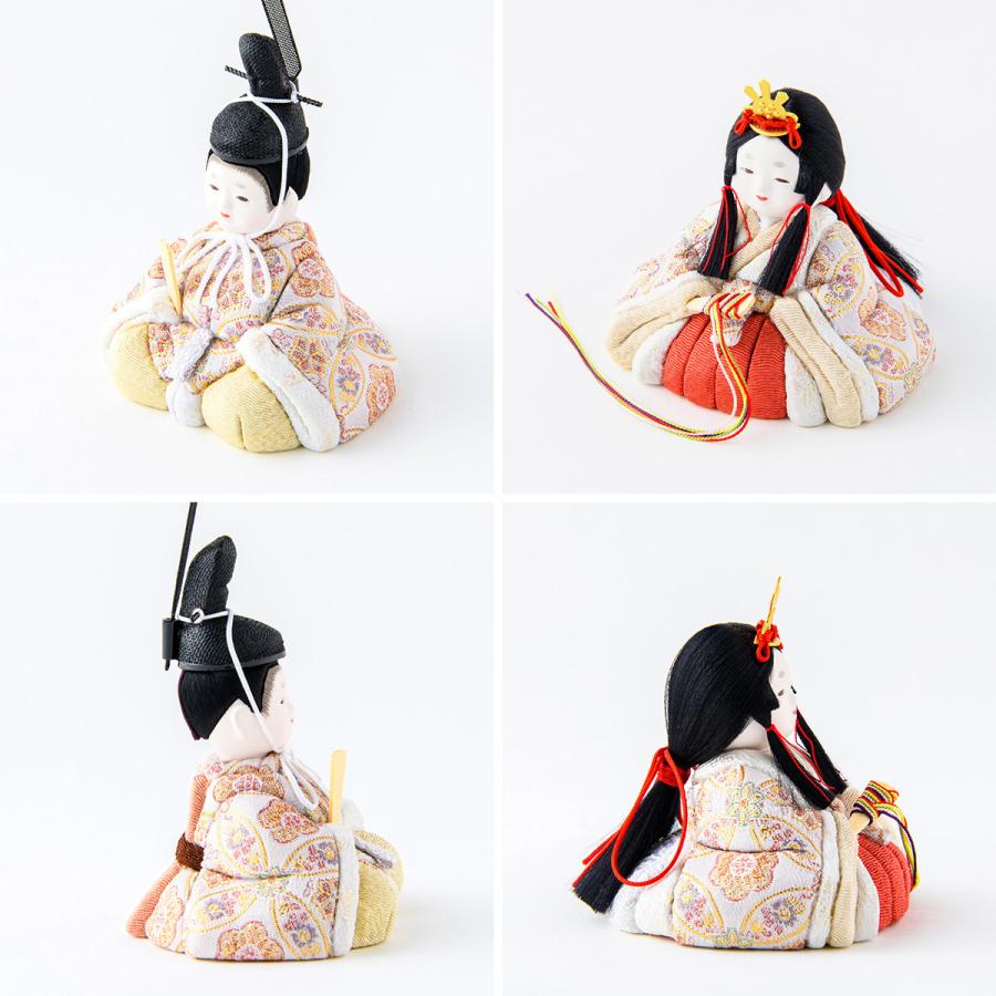 新作 雛人形 コンパクト モダン 木目込み 木目込雛人形 西陣織 お雛様