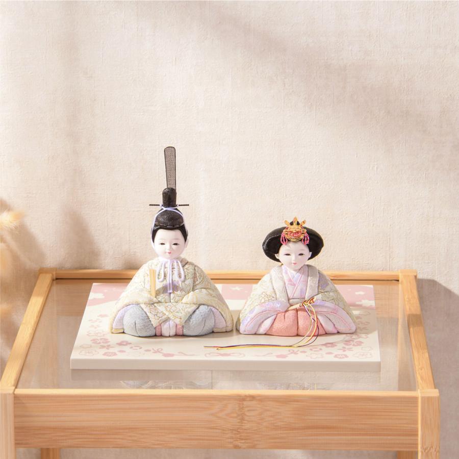 5,000円OFF 2/26正午まで 新作 雛人形 コンパクト おしゃれ 木目込み