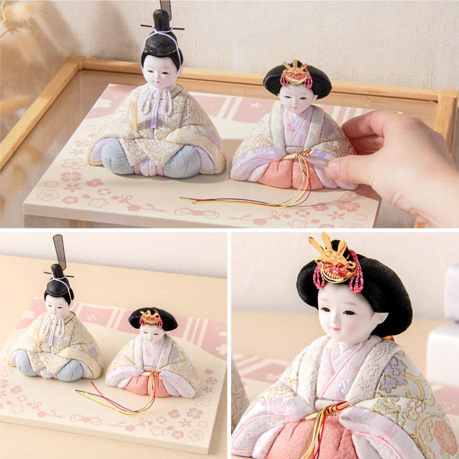 新作 雛人形 コンパクト おしゃれ 木目込み 木目込雛人形 西陣織