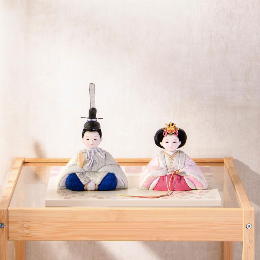 5,000円OFF 2/26正午まで 新作 雛人形 コンパクト おしゃれ 木目込み