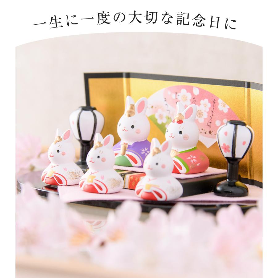 雛人形 ひな人形 コンパクト おしゃれ 五人飾り 親王 三人官女 錦彩