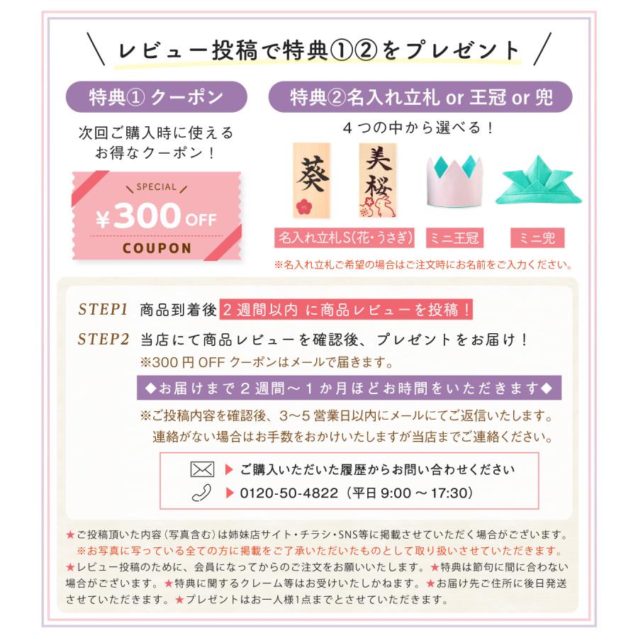 雛人形 ひな人形 コンパクト 五人飾り 親王 三人官女 錦彩うさぎ平飾り