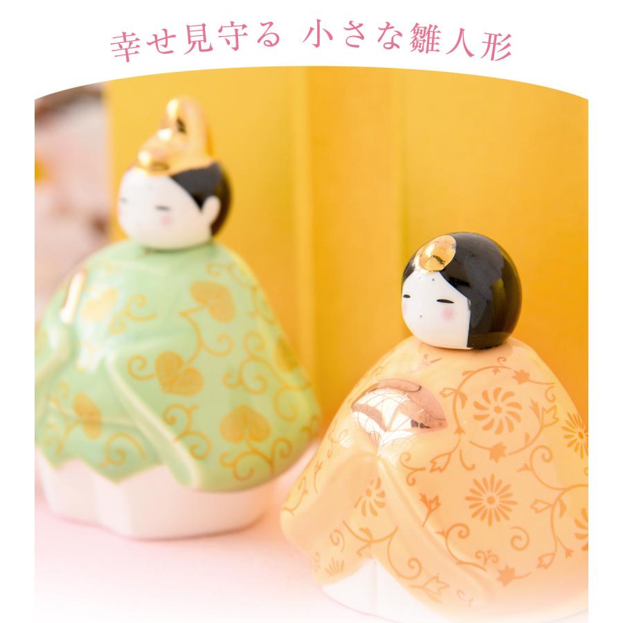 ✨激レア✨陶器製 ミニ雛人形 親王飾 雛人形 コンパクト モダン 新作 2026年 おしゃれ かわいい お雛様 ミニ