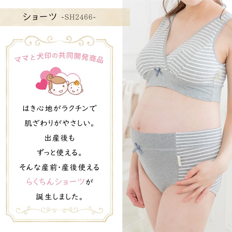 マタニティ 下着セット 上下セット 上下 犬印 犬印本舗 セット買いがお得 BR1624-SH2466 ブラショーツセット | INUJIRUSHI | 08