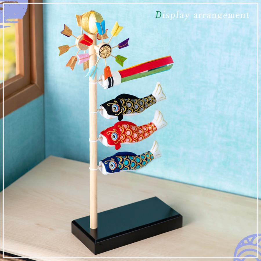 リュウコドウ こいのぼり 室内 ちりめん おしゃれ 五月人形 コンパクト