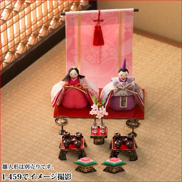 リュウコドウ 小道具雛人形 ひな人形 小道具 ちりめん お膳揃い 1組