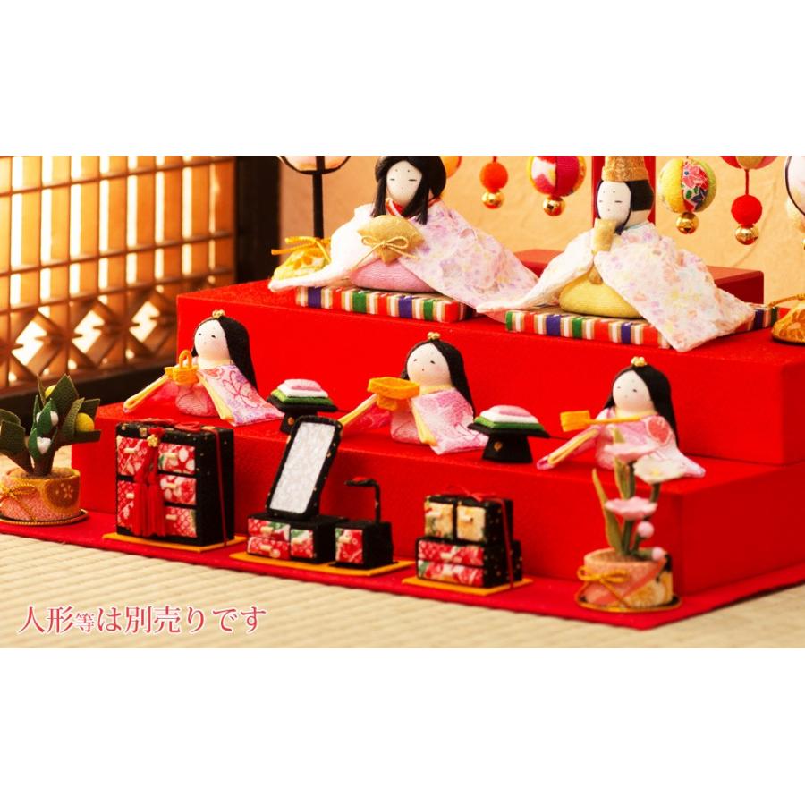 リュウコドウ 雛人形 ひな人形 几帳 小道具 ちりめん コンパクト