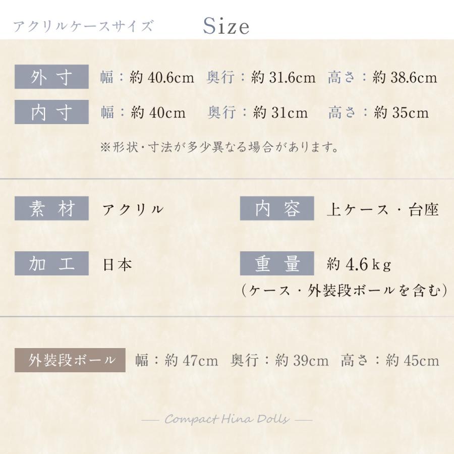 五月人形 コンパクト 兜飾り 六角収納飾り リュウコドウ オリジナル 初節句 六角箱金襴銀兜−黒 白屏風付_15