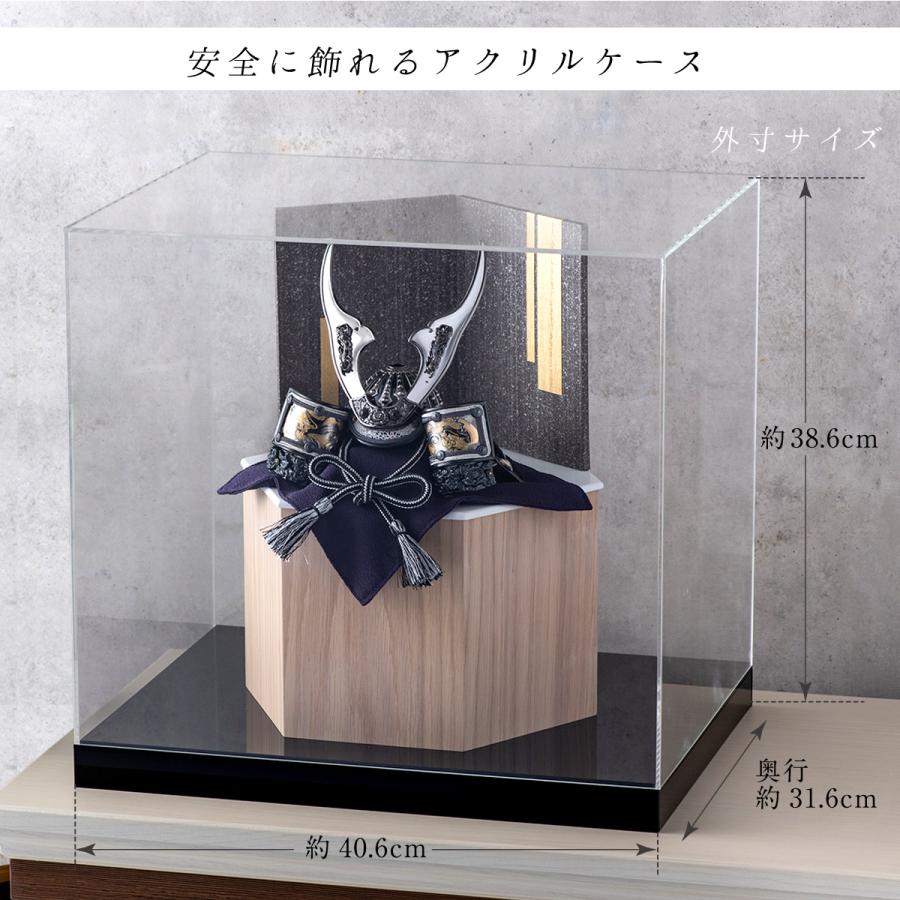 五月人形 コンパクト 兜 兜飾り 新作 おしゃれミニ 戦国武将兜 六角