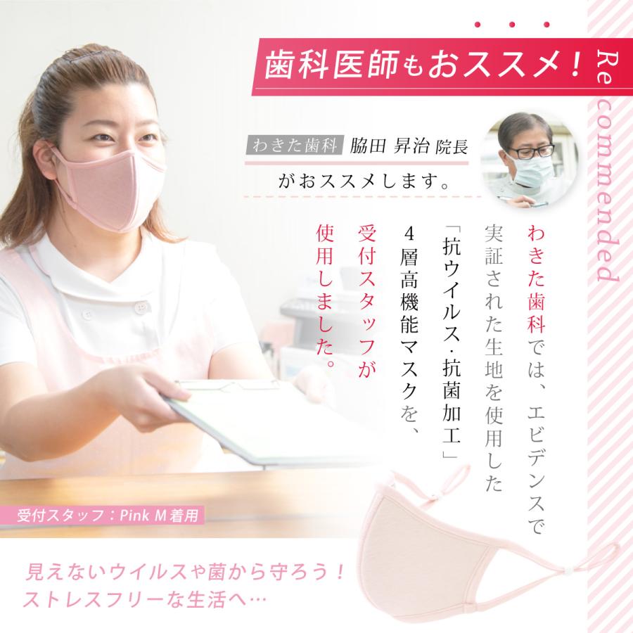 日本製 マスク 抗ウイルス 抗ウィルス 抗菌加工 洗える 布製 立体構造