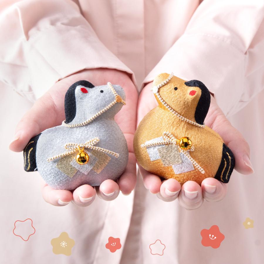 リュウコドウ 新作 干支 置物 午年 午 馬 うま ウマ 干支飾り ちりめん