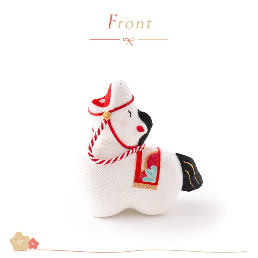 リュウコドウ 新作 干支 置物 午年 午 馬 うま ウマ 干支飾り ちりめん