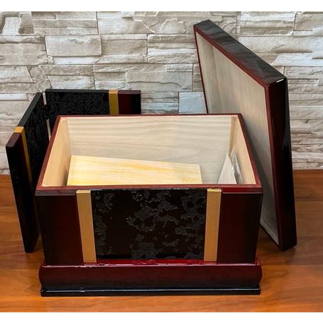 【お子様の名前とご家紋入りふくさ付き!】コンパクト兜収納箱飾り　五月人形 |  | 03