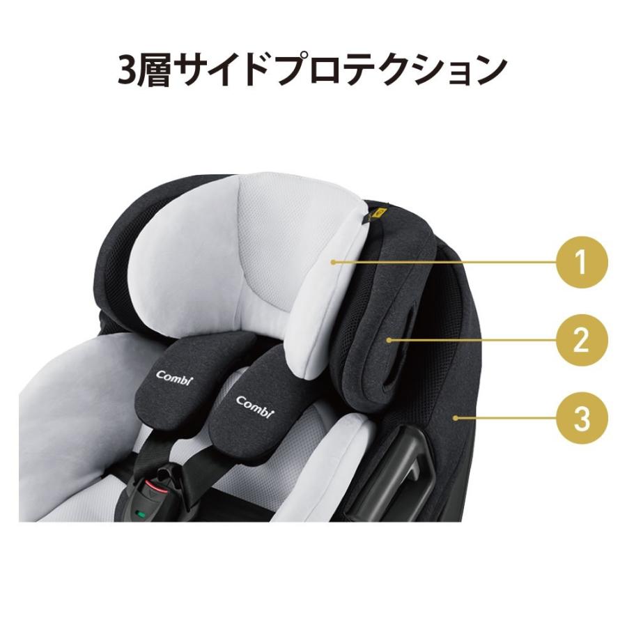 【Combi・コンビ】ホワイトレーベル THE S ザ エス ISOFIX エッグショック ZA-670 チャイルドシート グレー（GL）ブルー（BL）レッド（RD）