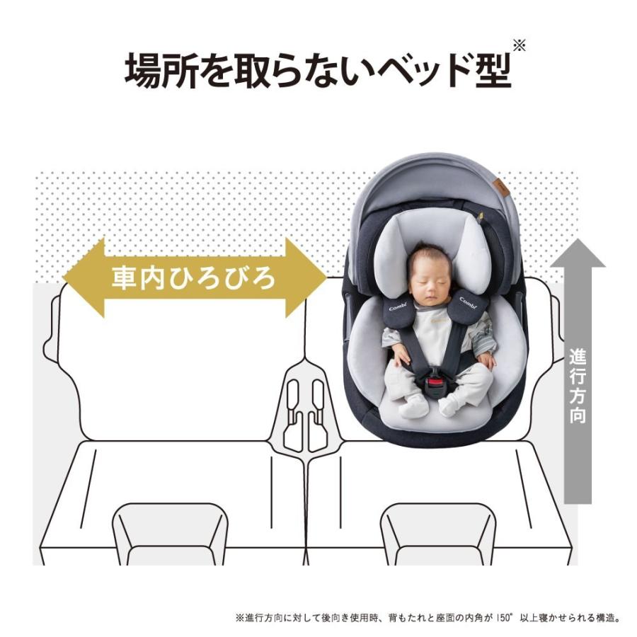 【Combi・コンビ】ホワイトレーベル THE S ザ エス ISOFIX エッグショック ZA-670 チャイルドシート グレー（GL）ブルー（BL）レッド（RD）｜akadepaniwa｜08