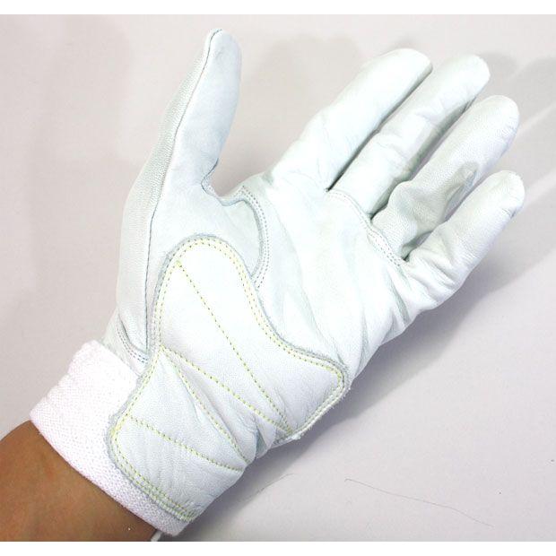 牛革白手袋 補強グローブ ホワイト S-3Lサイズ PROHANDS CN-325