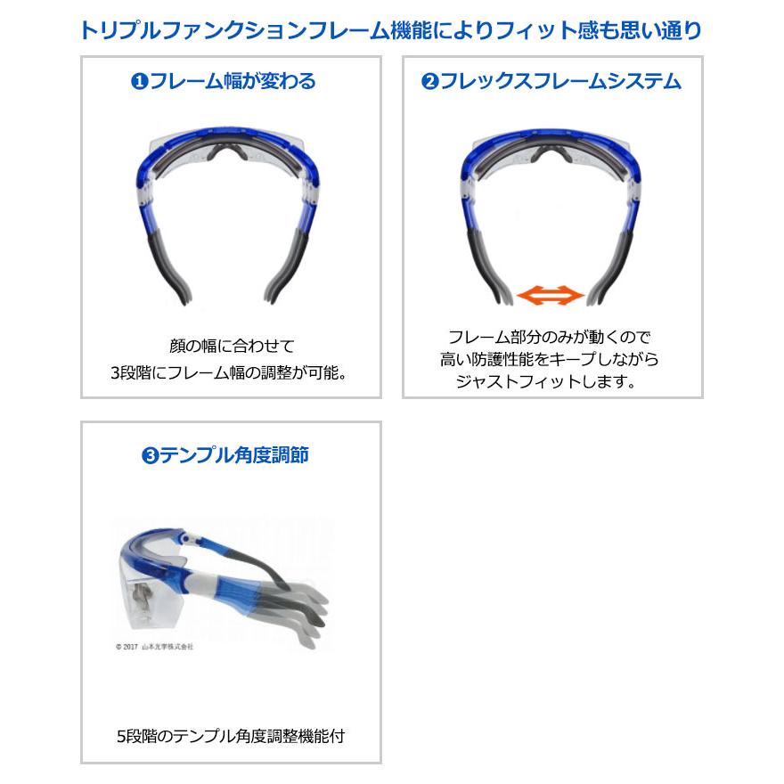 眼科学 山本光学 保護めがね オーバーグラス 眼鏡併用可 SN-770 JIS規格品