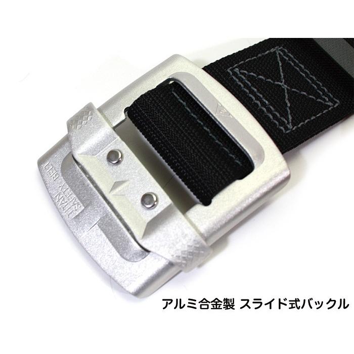 タイタン 胴ベルト型安全帯 アルミバックル ブラック 1本つり専用 軽量 