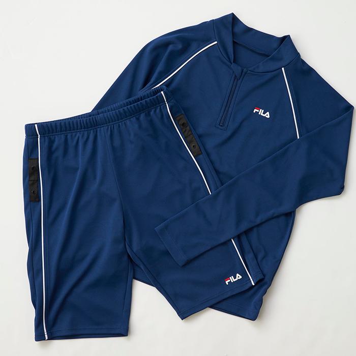 FILA（フィラ） スクール水着 女子 男子 セパレート 長袖 ラッシュ