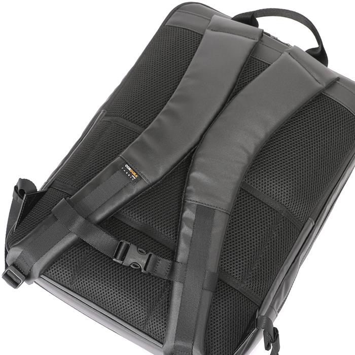 2層ビジネスリュック 42cm(EX6cm) ブラック ベーシックコーティング