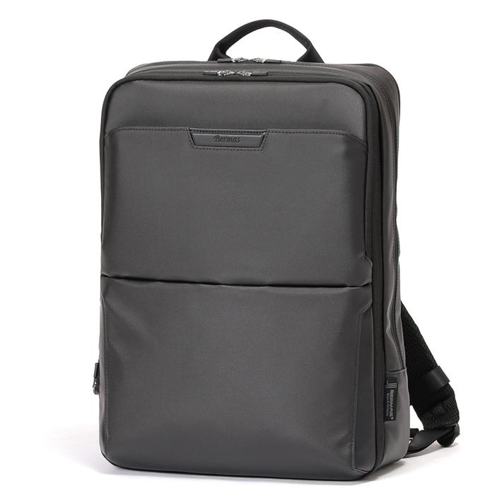 2層ビジネスリュック 42cm(EX6cm) ブラック ベーシックコーティング