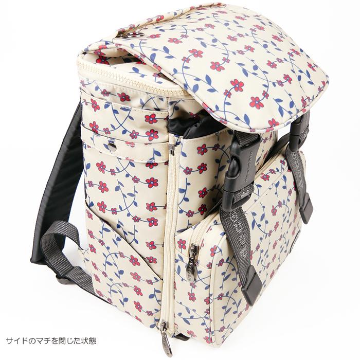 デコレート リュック キッズ ランドセル Lサイズ(25L) ストラップおまけ付き 女の子向き かわいい小花柄 decorate blurve(ブルーブ) DMS-089_17