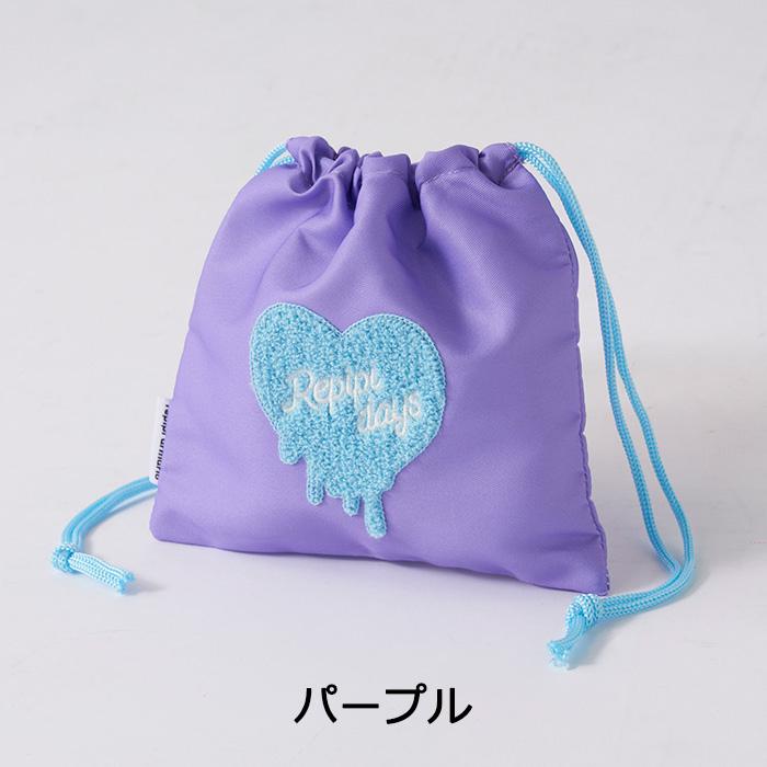 repipi armario（レピピアルマリオ） 巾着袋 小 ハート柄 給食袋