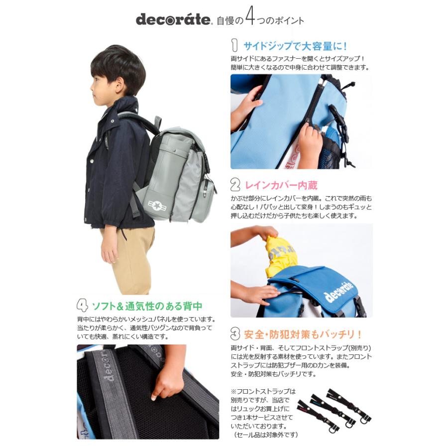 ランドセル型リュックサック スクールバッグ デコレート Mサイズ(20L) ストラップおまけ付き フリル decorate volant ヴォラン DMS-099