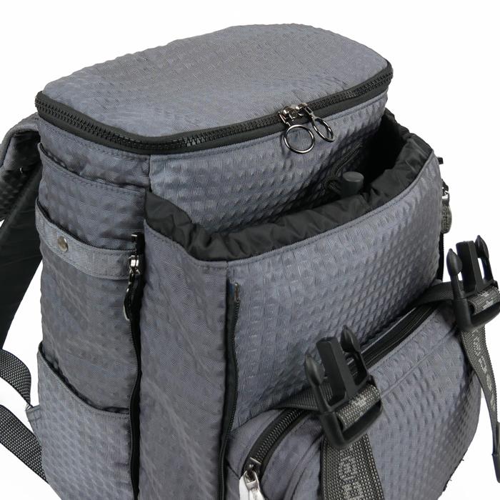 ランドセル型リュックサック スクールバッグ デコレート Lサイズ(25L) ストラップおまけ付き グレー スタッズ風 decorate BUMPY バンピー DMS-100